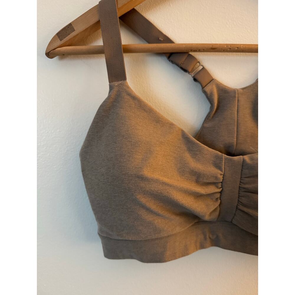 Beyond Yoga M Spacedye On Center Bra in Birch Heather - Picture 4 of 7